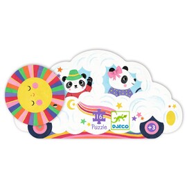 Djeco Cloud Car 16 Piece Jigsaw Puzzle