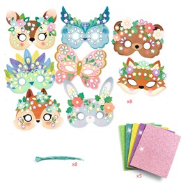 Djeco Do It Yourself Forest Animals Mosaic Mask Craft Kit