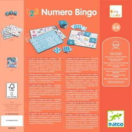 Djeco Numero Bingo Counting and Number Eduludo Game