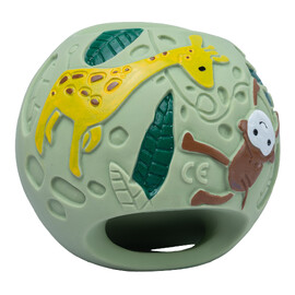 Tikiri Safari Green Grabbing Ball Natural Rubber Toy