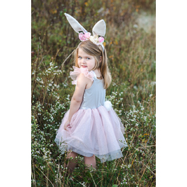 Great Pretenders Woodland Bunny Dress & Headpiece Size 3-4
