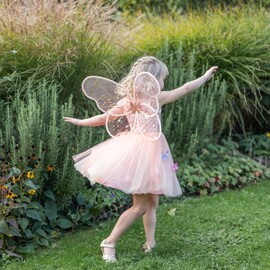 Great Pretenders Butterfly Bliss Dress – Peach, Size 3–4
