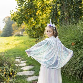 Great Pretenders Unicorn Sparkle Cape & Headband – Size 4–6