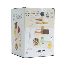 Le Toy Van Three Tier Patisserie Cake Stand - 8 Piece