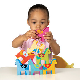 Mentari Rainbow Pony Playset