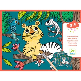 Djeco Magic Reveal Paint - In the Jungle Activity