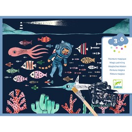Djeco Magic Reveal Paint - In the Ocean Activity