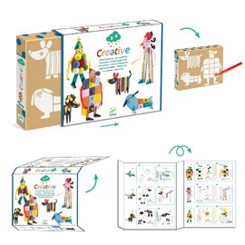 Djeco Creative Activity Kit - 6 Big Buddies & Dogs