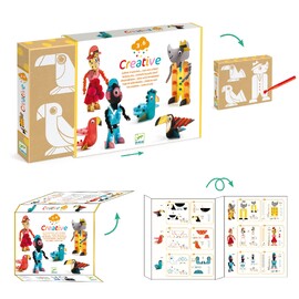 Djeco Creative Activity Kit - 6 Savanna Animals