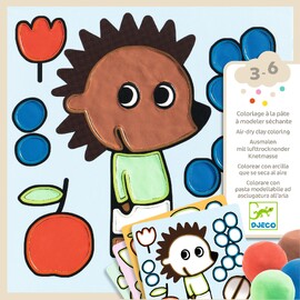 Djeco Air-dry Clay Colouring - Garden Friends