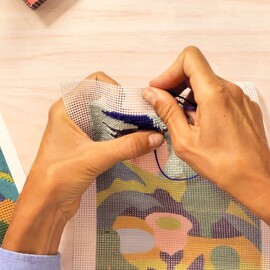 Djeco Atelier 65 – Garden Needlepoint Kit