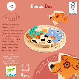 Djeco Rondo Coco Wooden Puzzle for Toddlers