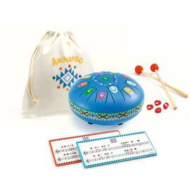 Djeco Large Blue Tongue Drum with 11 Notes