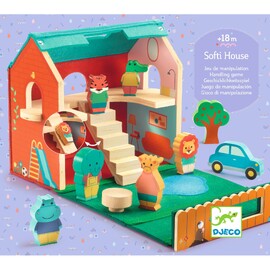 Djeco Softi House Portable Felt & Wood Play Set