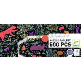 Djeco The Kingdom of Cats 500pc Gallery Puzzle with Poster
