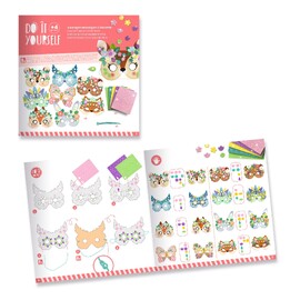 Djeco Do It Yourself Forest Animals Mosaic Mask Craft Kit