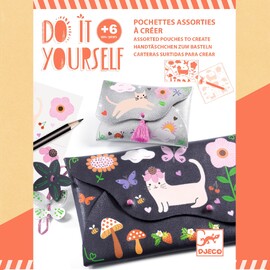 Djeco Do It Yourself Joyful Friends Pouch Craft Kit