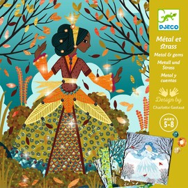 Djeco Dresses in Seasonal Colours Foil Art Craft Kit