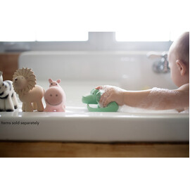 Tikiri Crocodile Rubber Teether Rattle & Bath Toy in Retail Box