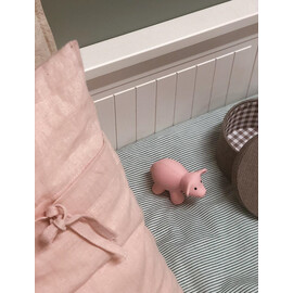 Tikiri Pig Rubber Teether Rattle & Bath Toy in Retail Box