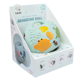 Tikiri Ocean Blue Grabbing Ball Natural Rubber Toy