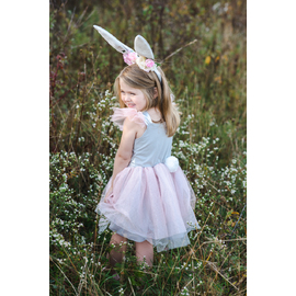 Great Pretenders Woodland Bunny Dress & Headpiece Size 3-4