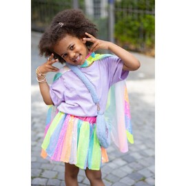 Great Pretenders Stripy Sequins Cape Size 4-6