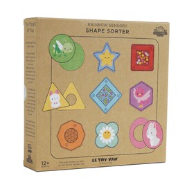 Le Toy Van Rainbow Sensory Shape Sorter - 10 piece