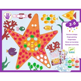 Djeco Finger Painting - Dots & Fish Art Activity