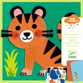 Djeco Felt Boards - Soft Animals Collage Activity
