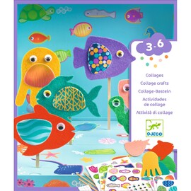 Djeco Collage Crafts - Happy Aquarium Activity