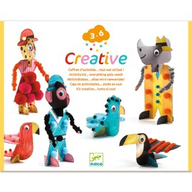 Djeco Creative Activity Kit - 6 Savanna Animals