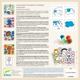 Djeco Air-dry Clay Colouring - Garden Friends