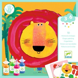 Djeco Finger Painting - Crazy Animals