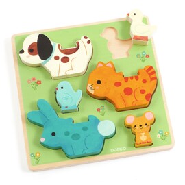 Djeco Puzz and Play Friends Wooden Puzzle