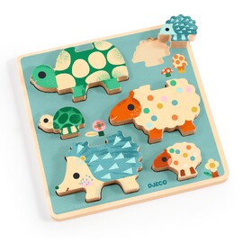 Djeco Puzz and Play Family Wooden Puzzle