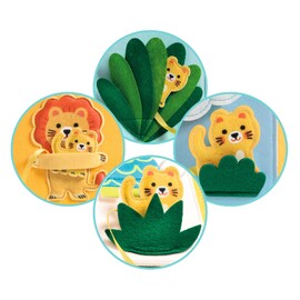 Djeco SoftiBook Lion Felt Activity Book