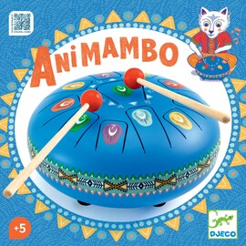 Djeco Large Blue Tongue Drum with 11 Notes
