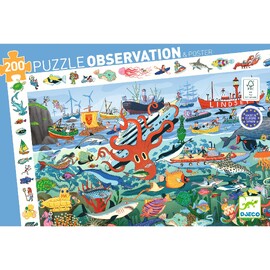 Djeco Secrets of the Sea 200 Piece Observation Puzzle