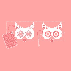 Djeco Do It Yourself Forest Animals Mosaic Mask Craft Kit