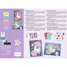 Djeco Woodland Foam Mosaic Collage Craft Kit