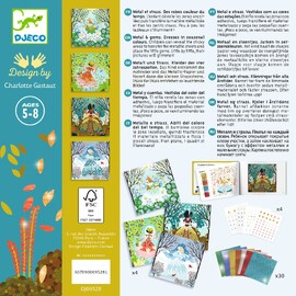 Djeco Dresses in Seasonal Colours Foil Art Craft Kit