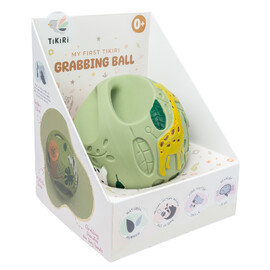 Tikiri Safari Green Grabbing Ball Natural Rubber Toy