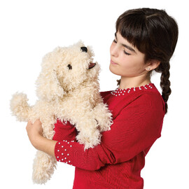 Folkmanis White Poodle Puppy Puppet