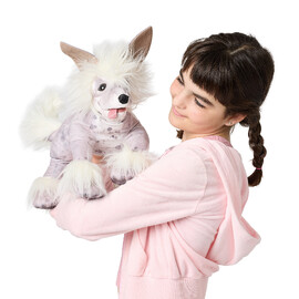 Folkmanis Chinese Crested Dog Puppet