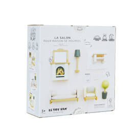 Le Toy Van Wooden Dolls House Sitting Room - 19 piece