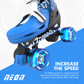Yvolution Neon Combo Skates (Size 12-2) Blue