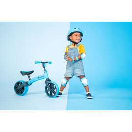 Yvolution BUY Blue Balance Bike GET Safety Pads for FREE