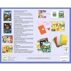 Djeco Foam Collage - Sparkling Parties Activity