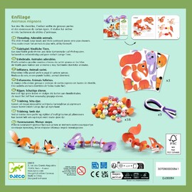 Djeco Threading - Cute Animals Activity